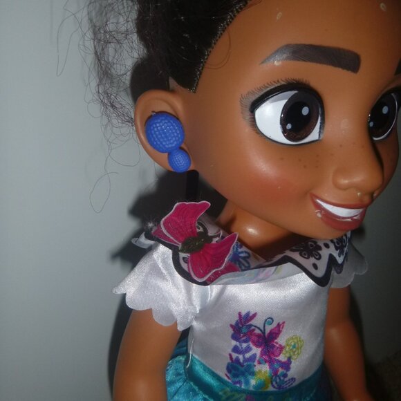 Disney Encanto Mirabel Madrigal Jakks Pacific Baby Doll 13" Plastic Moveable - Picture 3 of 7